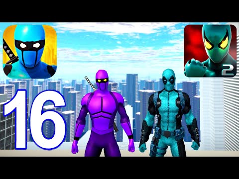 Blue Ninja Superhero Vs Power Spider Hero 2 - Gameplay Walkthrough Part 16 (iOS, Android)