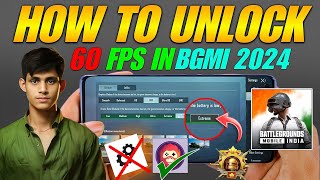 How To Unlock 60fps In Bgmi/Pubg 2024 || New Gfx Tool Bgmi 60fps Unlock In Bgmi Export India Tech