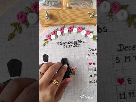Embroidery hoop art || Embroidery hairstyle || Embroidery Hair