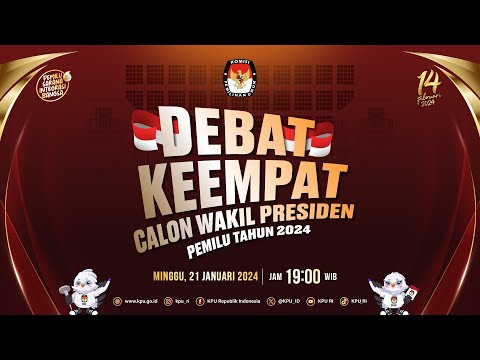 LIVE - Debat Keempat Calon Wakil Presiden Pemilu Tahun 2024