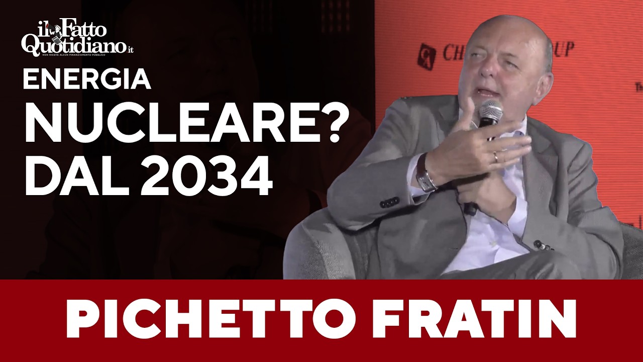 Pichetto Fratin sul nucleare: “Prima del 2034-2035 non sarà una soluzione per l’Italia”