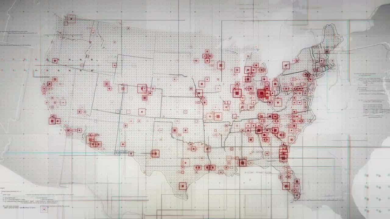 USA Maps Stock Motion Graphics