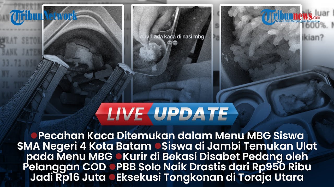 🔴LIVE UPDATE SIANG: Ramai Siswa di Bangkalan Enggan Santap MBG, Kurir Paket Disabet Pedang saat COD