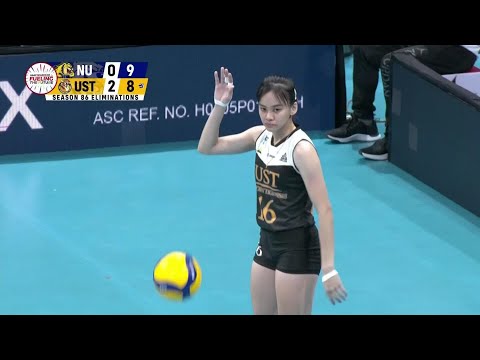 Cassie Carballo makes three consecutive aces for UST vs. NU | UAAP Season 86 Women's Volleyball