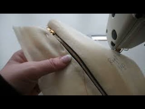 How to sew an exposed Zipper into a garment without a seam