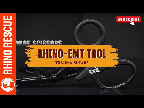 Тактические медицинские атравматические армейские ножницы Rhino Rescue 7" для парамедика военной аптечки - фото 1 - id-p1912873861