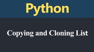 Copying and Cloning List in Python (Hindi)