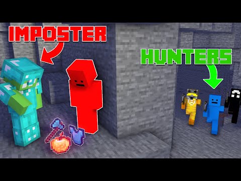 KIER and DEV - Minecraft Manhunt, But There's An OP Imposter...