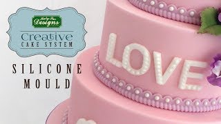 Silikonová formička na marcipán LOVE písmena