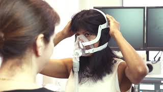 How to use a CPAP machine: fitting a face mask