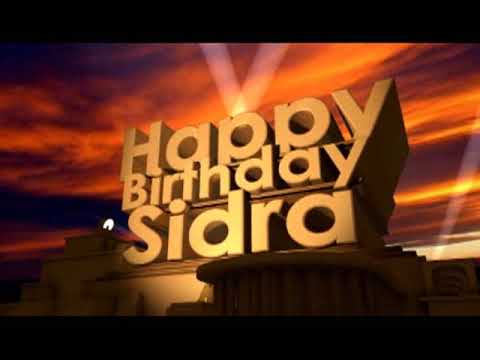 Happy Birthday Sidra