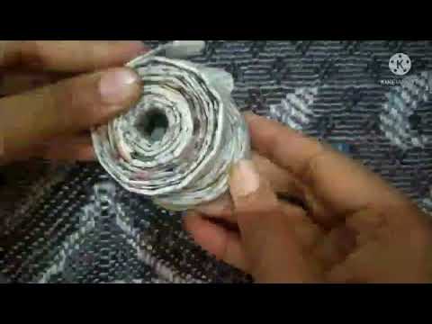 How to make a paper flower vase 🏺🏺🏺⚱️⚱️⚱️☺👉