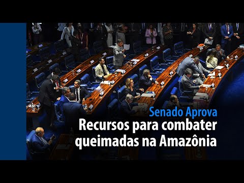 Senado Aprova: recursos para combater queimadas na Amazônia
