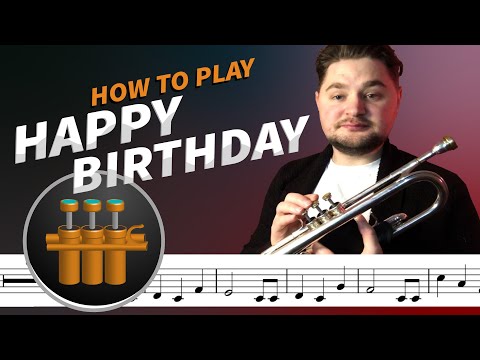 How to play Happy Birthday on Trumpet (with Sheet Music / Notes)