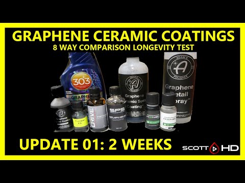 GRAPHENE Coatings - 8 WAY Long Term Durability Tests - UPDATE 01 - 2 WEEK UPDATE