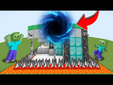 DEV KARA DELİK VS GÜVENLİ EV KAPIŞMASI! 🕳️ - Minecraft