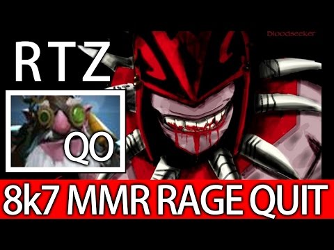 Arteezy Bloodseeker vs QO 8k7 MMR Rage Quit 7.03 Dota Ranked Gameplay