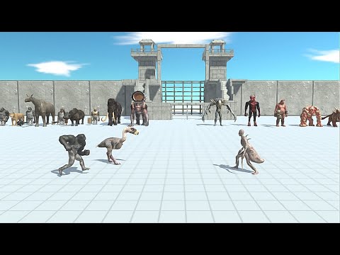 2 VS 1 MUTANT PRIMATES WITH PREHISTORIC MAMMALS VS INFERNALS - Animal Revolt Battle Simulator