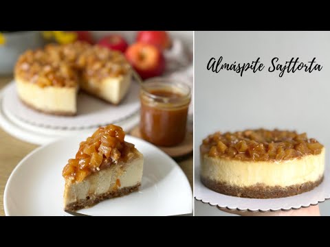 ALMÁS-KARAMELLÁS sajttorta 🍎 - BebePiskóta
