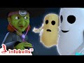 Five Little Ghosts, jumping on the Bed - Halloween Song | Kids Rhymes & Cartoons | Infobells