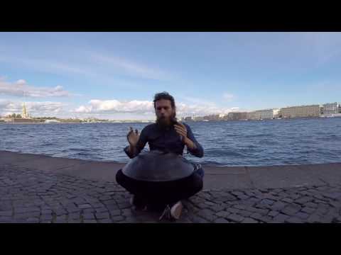 Pasha Aeon - Handpan in Saint Petersburg, GoPro, HD 2016