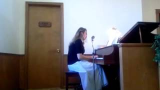Sarah Tipton sings consider the Lillies Union Grove baptist church
