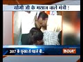 BJP workers give foot massage to Uttar Pradesh minister Nand Gopal Gupta Nandi