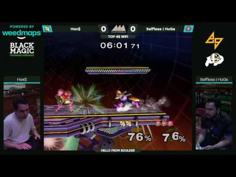 Selfless | HugS (Samus) vs. Hax$ (Fox) | SSBM WR1 | FI2