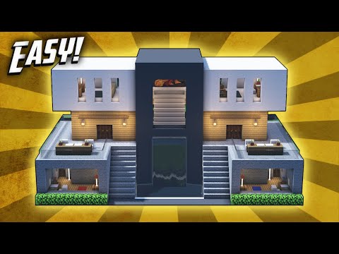 Minecraft: How To Build A Modern Mansion House Tutorial (#36)
