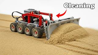 Building LEGO Automatic Bulldozer Clean Sand Perfectly | Smart Lego