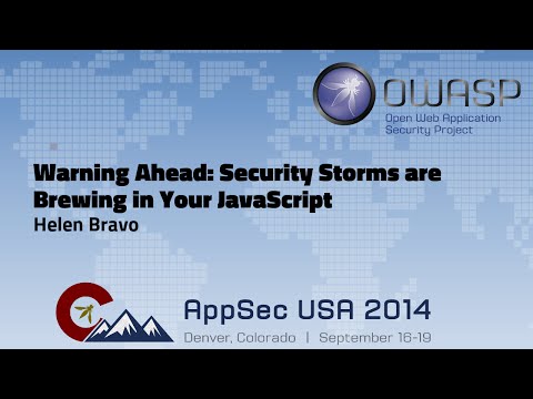 Image thumbnail for talk Warning Ahead: Security Storms are Brewing in Your JavaScript