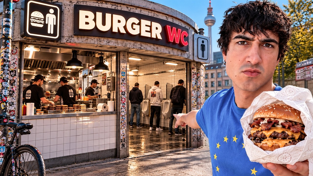 Esta Hamburguesa Se Cocina En Un Baño Público🍔🚾