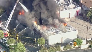 3 Restaurants Destroyed In Massive 2-Alarm Blaze In San Gabriel Strip Mall