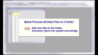 Batch Process all Data Files in a Folder