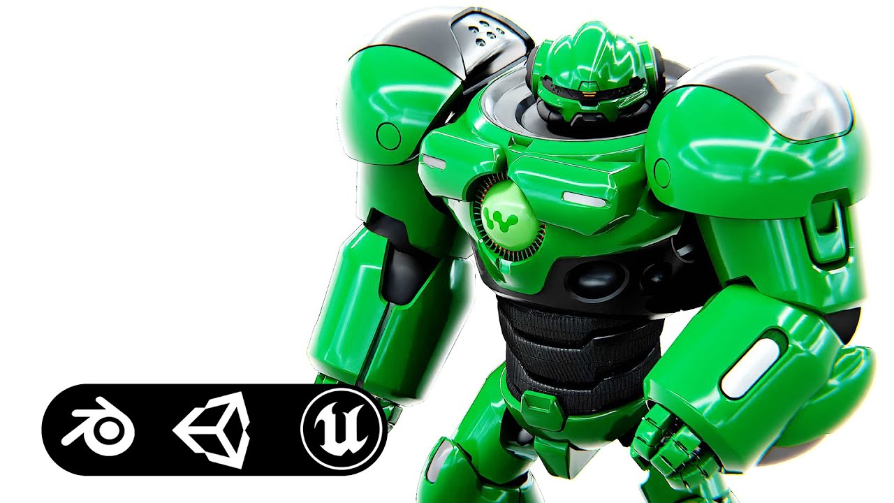 Battle Droid Goliath V2 Auto-Rig Pro Rigged For Mixamo Unreal Engine Unity 3D Model