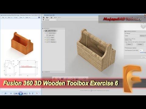 Fusion 360 3D Wooden Toolbox | Tutorial Beginner | Practice 6