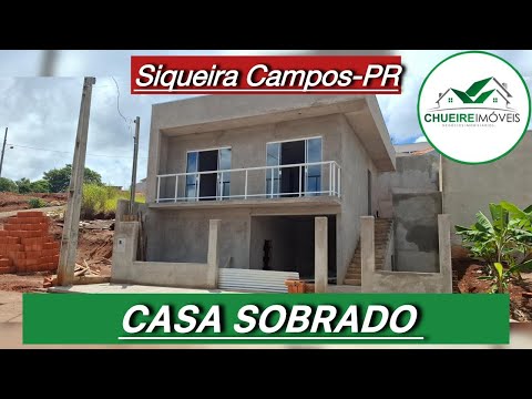 🔥 OPORTUNIDADE EM SIQUEIRA CAMPOS-PR – CASA PRONTA PRA MORAR 🔥 R$  329 MIL