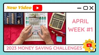 Budgeting Money Saving Challenges - April Week #1 - TracEy Monster Savings on Etsy