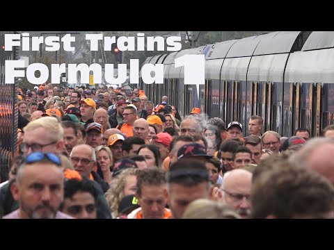 First trains arriving for F1 Zandvoort