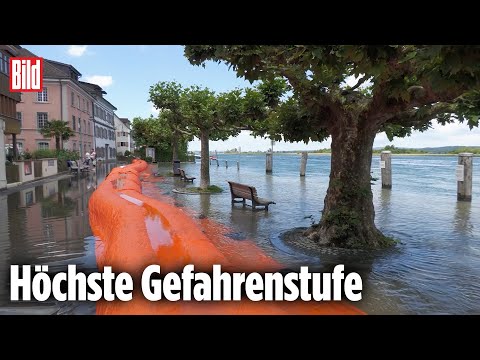 HOCHWASSER: Der Bodensee läuft über