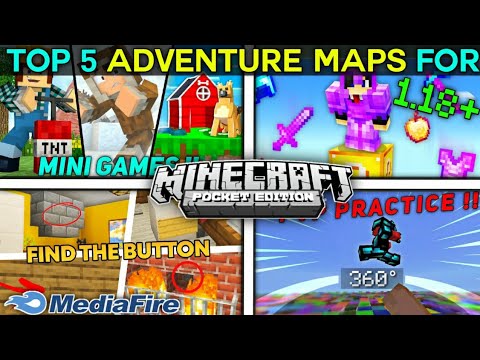 Top 5 Best Adventure Maps For Minecraft PE  ! Best Maps For Minecraft Pe | Minecraft Adventure Maps