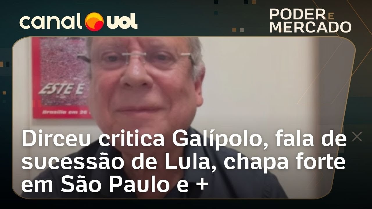 Dirceu critica Galípolo, fala de sucessão de Lula, chapa forte em São Paulo e mais; assista