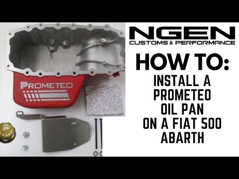PROMETEO OIL PAN (6 quart) Install on a Fiat 500 Abarth - HOW TO!