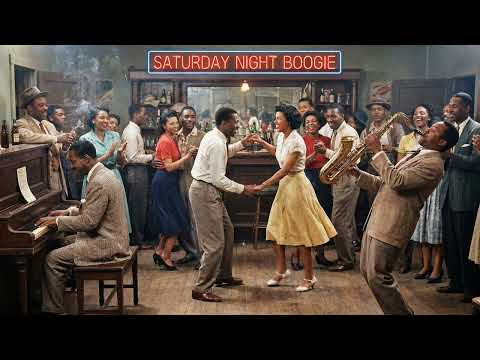 Saturday Night Boogie | Upbeat 1950s Rock'n'Roll Piano Blues 🎹