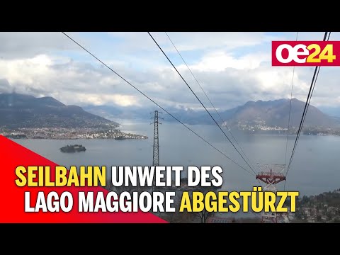 Seilbahn unweit des Lago Maggiore abgestürzt