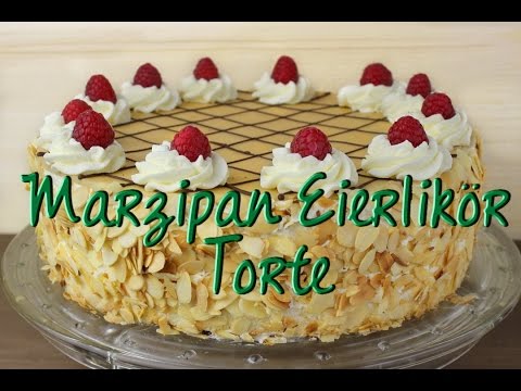 Marzipan Eierlikör Torte - Marzipantorte Rezept - Sahnetorte selber machen - Osterprojekt+Verlosung
