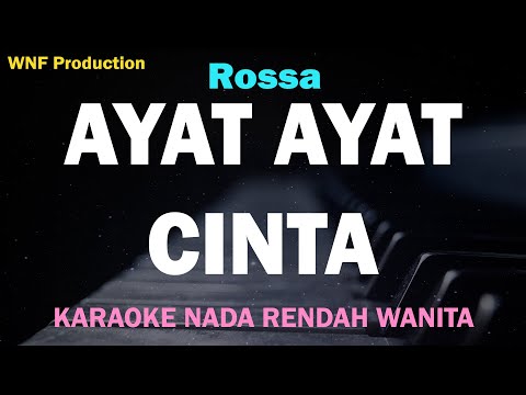 Rossa - Ayat Ayat Cinta (Karaoke Nada Rendah Wanita) Lower Key
