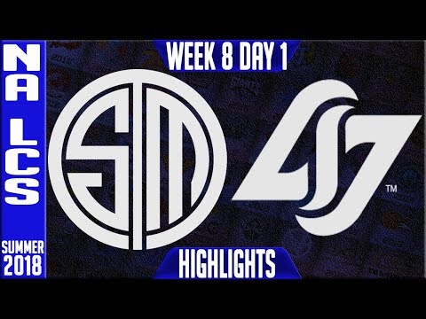 TSM vs CLG Highlights | NA LCS Summer 2018 Week 8 Day 1 | Team Solomid vs Counter Logic Gaming