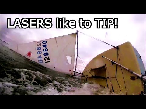 LASER sailing, first go in a Regatta