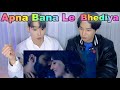 Korean singers' reactions to romantic MV that match the vast Indian nature💖Apna Bana Le - Bhediya